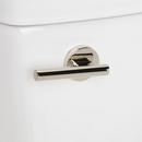 BRINSTEAD ONE-PIECE ELONGATED SKIRTED TOILET WITH ANGELOU BIDET SEAT - POLISHED NICKEL HANDLE 