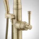 BEASLEY FREESTANDING TUB FAUCET - WITH ROUGH-IN VALVE WITH STOPS - AGED BRASS 