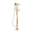 BEASLEY FREESTANDING TUB FAUCET - WITH ROUGH-IN VALVE WITH STOPS - BRUSHED GOLD 