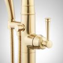 BEASLEY FREESTANDING TUB FAUCET - WITH ROUGH-IN VALVE WITH STOPS - BRUSHED GOLD 