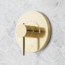 LEXIA THERMOSTATIC SHOWER SYSTEM WITH 3 BODY SPRAYS, SLIDE BAR AND HAND SHOWER - POLISHED BRASS 