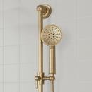 BEASLEY THERMOSTATIC SHOWER SYSTEM WITH SLIDE BAR AND HAND SHOWER - AGED BRASS 