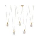 18W 5-Light LED Chandelier in Antique Brass 