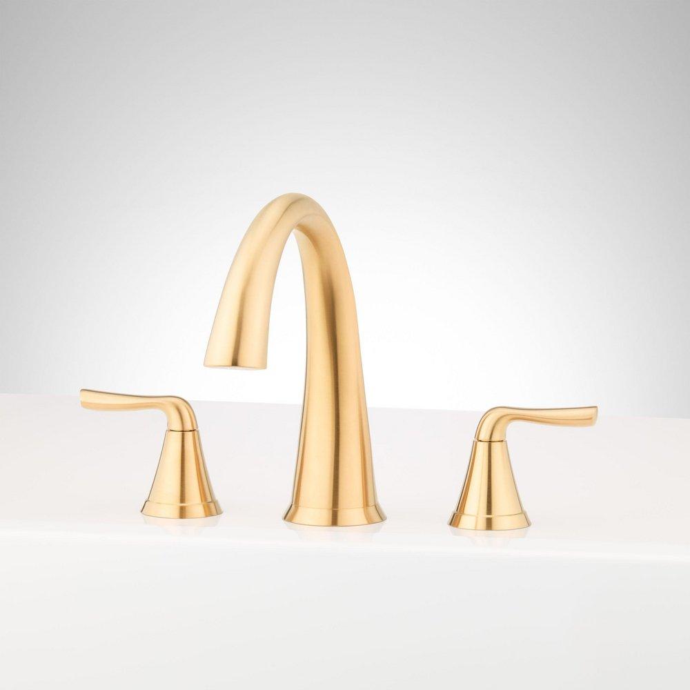 PROVINCETOWN 3-HOLE ROMAN TUB FAUCET - WITHOUT ROUGH-IN VALVE - BRUSHED GOLD 