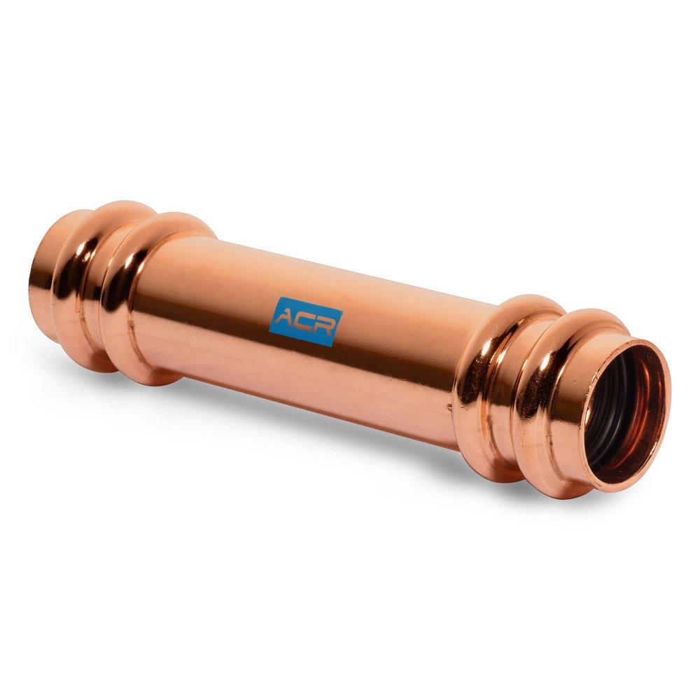 ACR 3/8 IN.OD PRESS COPPER EXTENDED NO-STOP COUPLING 