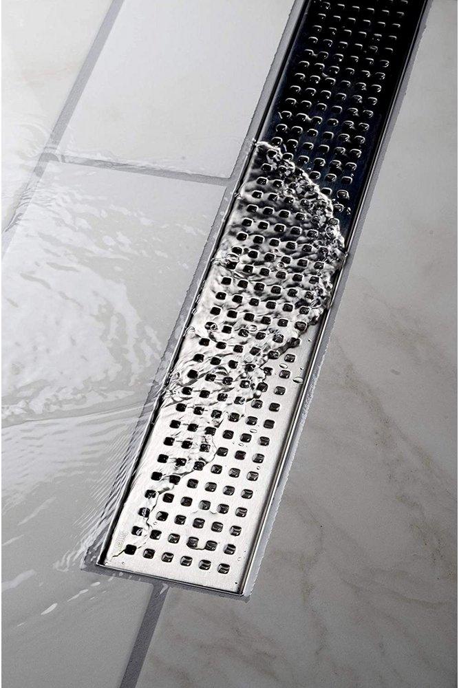 36 LINEAR DRAIN SQUARE GRATE SS 