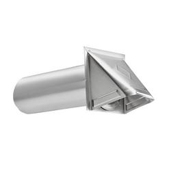 4 in. Dryer Vent Hood in Aluminum