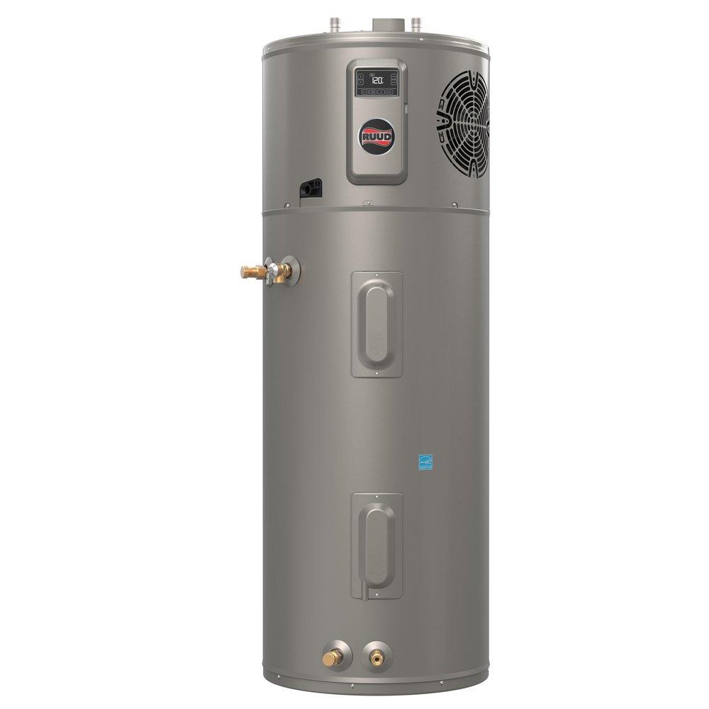 RUUD HYBRID ELECTRIC HEAT PUMP WATER HEATER - UTILITY 50 GALLON 