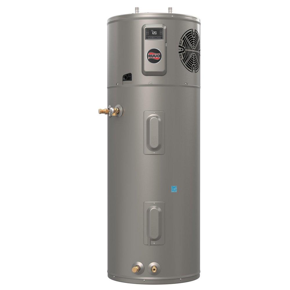 RUUD HYBRID ELECTRIC HEAT PUMP WATER HEATER - BUILDER 65 GALLON 