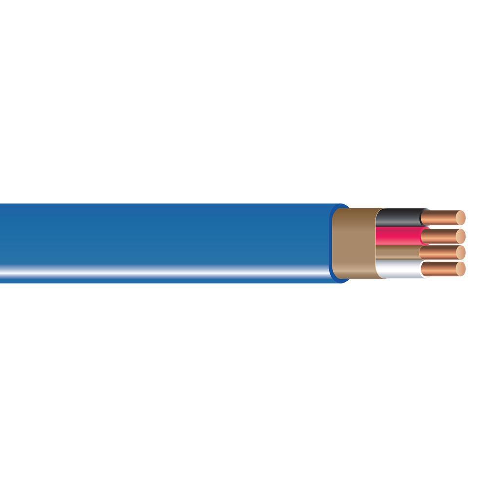 50 ft. 14 ga 3-Conductor Solid Copper NM-B Cable in Blue 