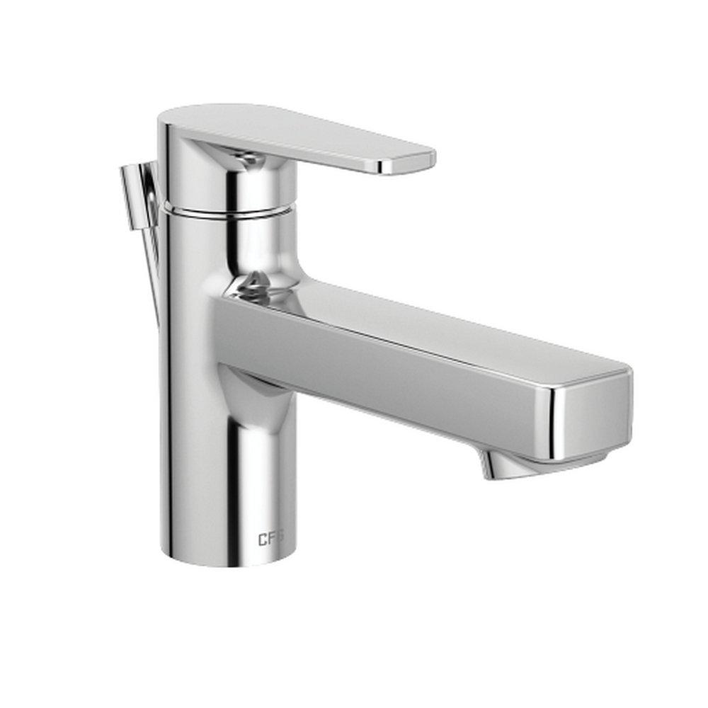 Single Handle Monoblock Bathroom Sink Faucet in Chrome 