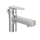 Single Handle Monoblock Bathroom Sink Faucet in Chrome 