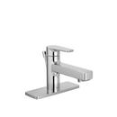 Single Handle Monoblock Bathroom Sink Faucet in Chrome 