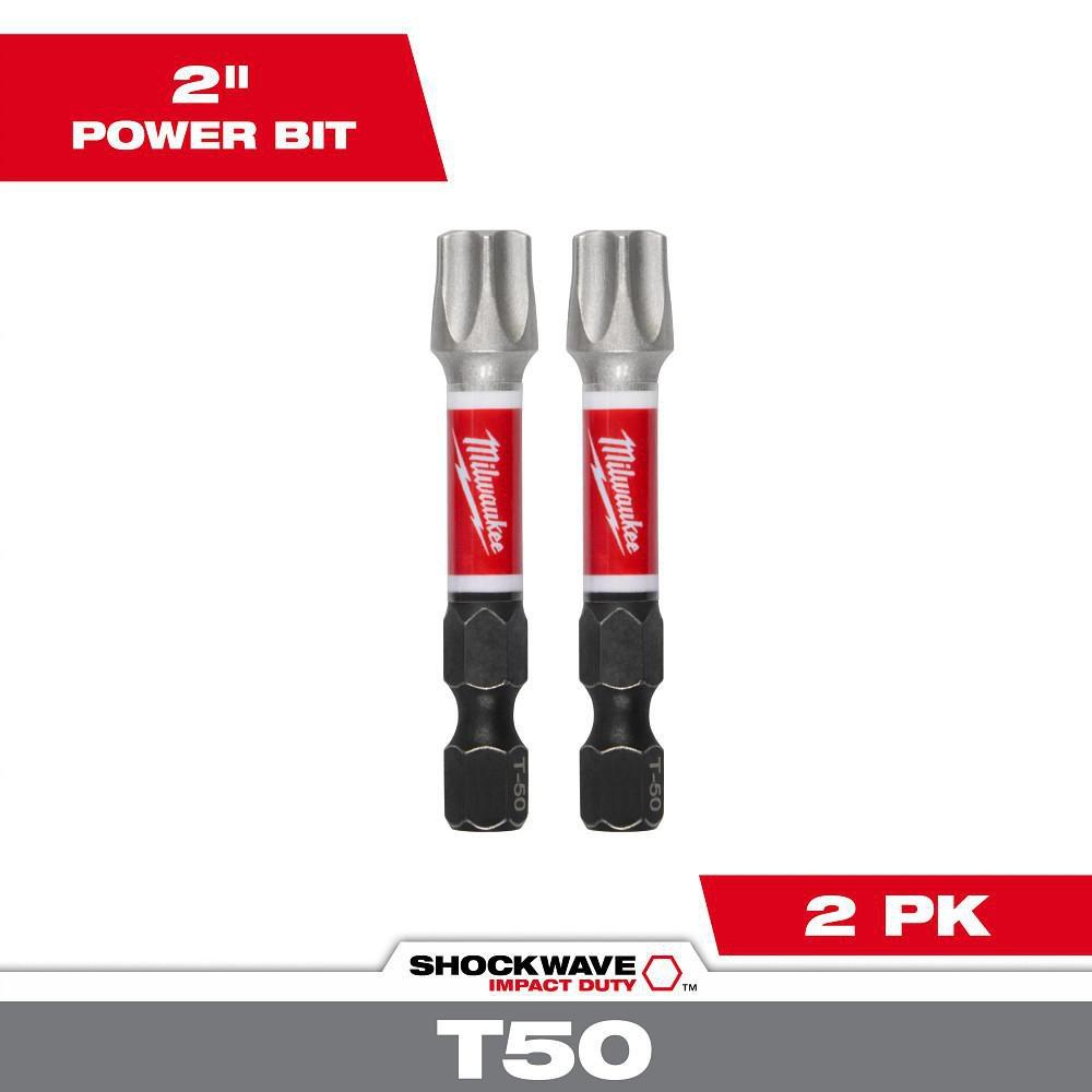 SHOCKWAVE IMPACT DUTY 2 T50 IMPACT BITS 2PK 