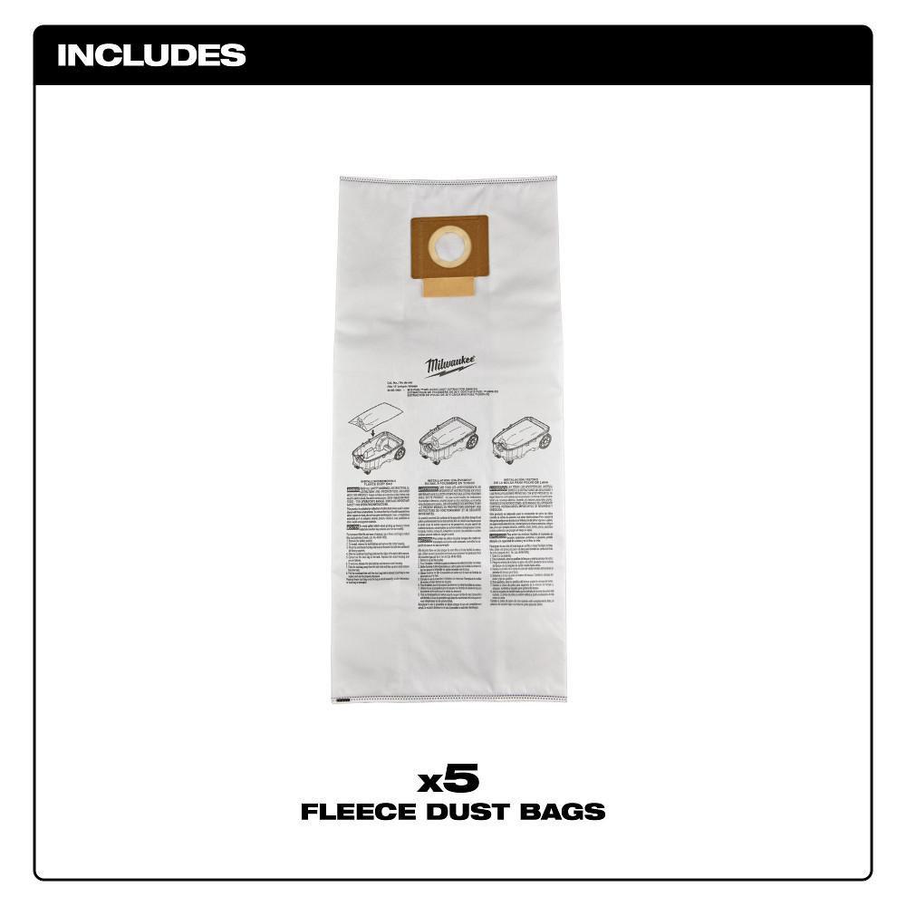 FLEECE DUST BAGS 5PK 