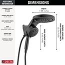 Multi Function Hand Shower in Matte Black 