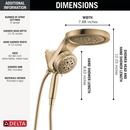 Multi Function Hand Shower in Lumicoat&reg; Champagne Bronze 