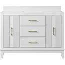 Fenwick 48" Free Standing Single Basin Vanity Set with Cabinet and Engineered Stone Vanity Top 