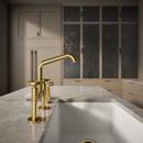 KOHLER Vibrant Brushed Moderne Brass BILLET DM BRIDGE - CIRCLE HDL SQUARE 