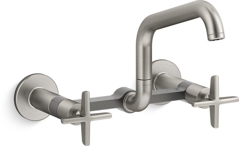 KOHLER Vibrant&reg; Stainless BILLET WM BRIDGE - CROSS HDL SQUARE 