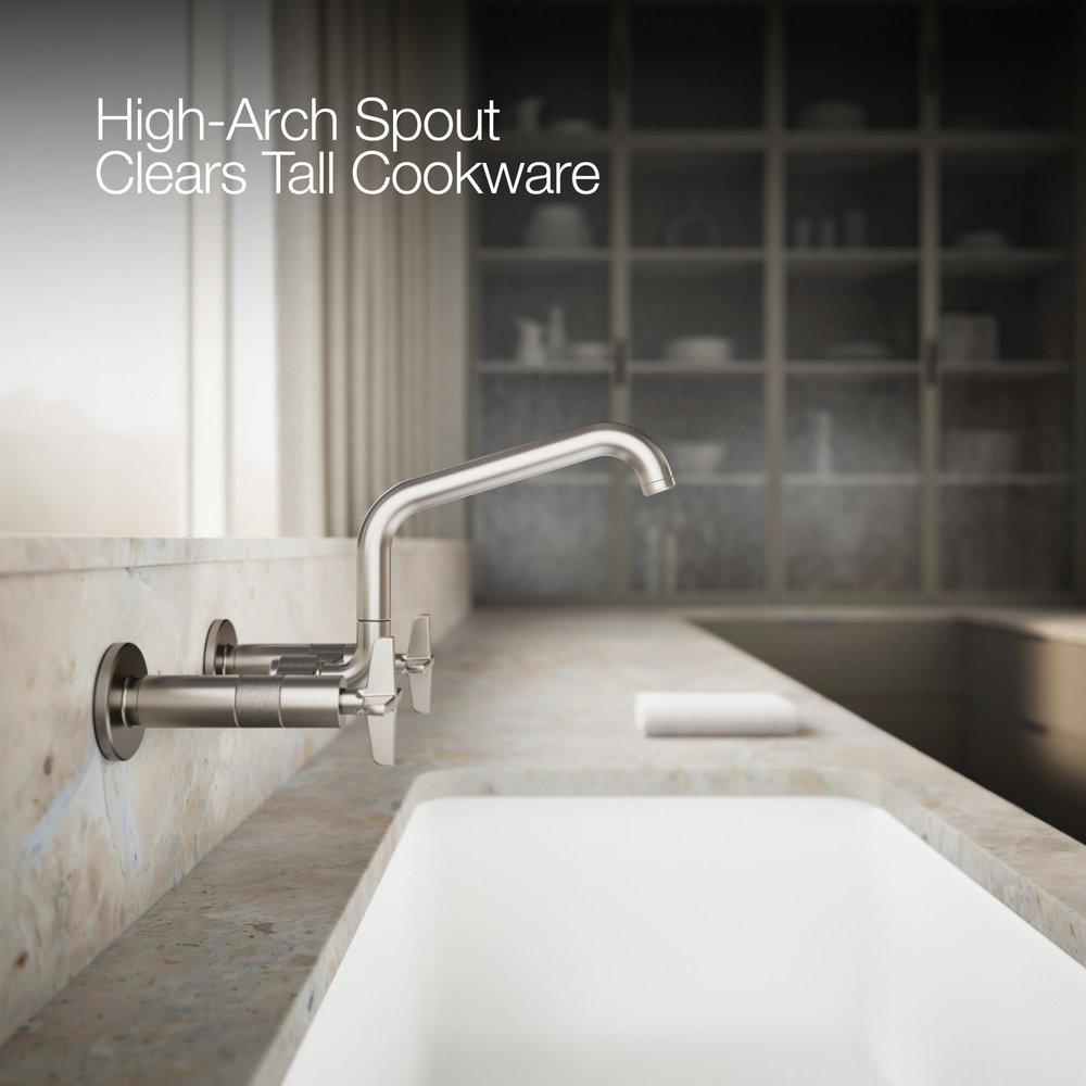 KOHLER Vibrant Stainless BILLET WM BRIDGE - CROSS HDL SQUARE 