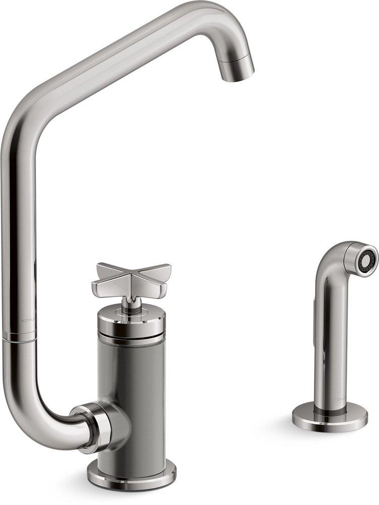 KOHLER Vibrant Titanium BILLET SWING - CROSS HDL SQUARE 