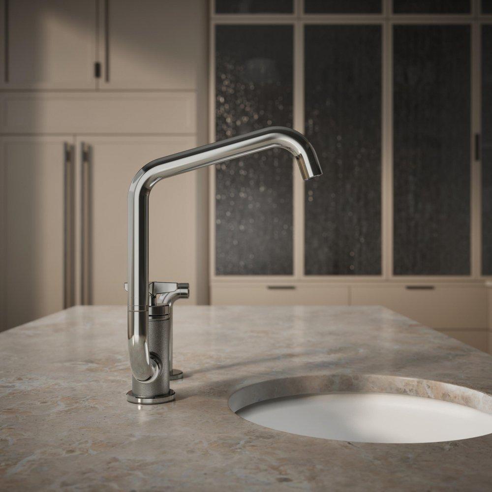 KOHLER Vibrant Titanium BILLET SWING - CROSS HDL SQUARE 