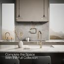 KOHLER Vibrant French Gold BILLET PULL-DOWN - CROSS HANDLE 