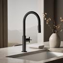 KOHLER Matte Black BILLET PULL-DOWN - CROSS HANDLE 