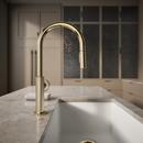 KOHLER Vibrant French Gold BILLET PULL-DOWN - CIRCLE HANDLE 