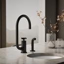 KOHLER Matte Black BILLET COMPOUND SWING - CROSS HANDLE 