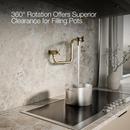 KOHLER Vibrant French Gold BILLET WM POT FILLER - CROSS HANDLE 