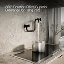 KOHLER Matte Black BILLET WM POT FILLER - CROSS HANDLE 