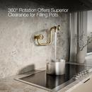 KOHLER Vibrant Brushed Moderne Brass BILLET WM POT FILLER - CIRCLE HANDLE 