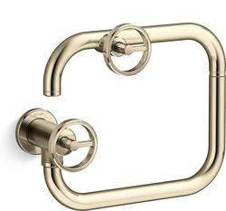 Wall Mount Pot Filler with Knob Handles in Vibrant® French Gold