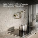 KOHLER Vibrant French Gold BILLET WM POT FILLER - CIRCLE HANDLE 