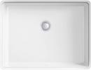 24 in. Vessel Rectangular Bathroom Sink in White 