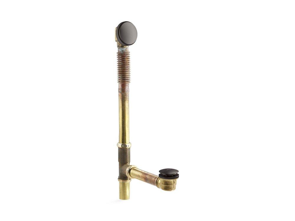 CLEARFLO BRASS TOE TAP BATH DRAIN 