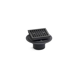 2 / 3 in. PVC Tile-In Shower Drain with Removable Grid in Brushed Graphite