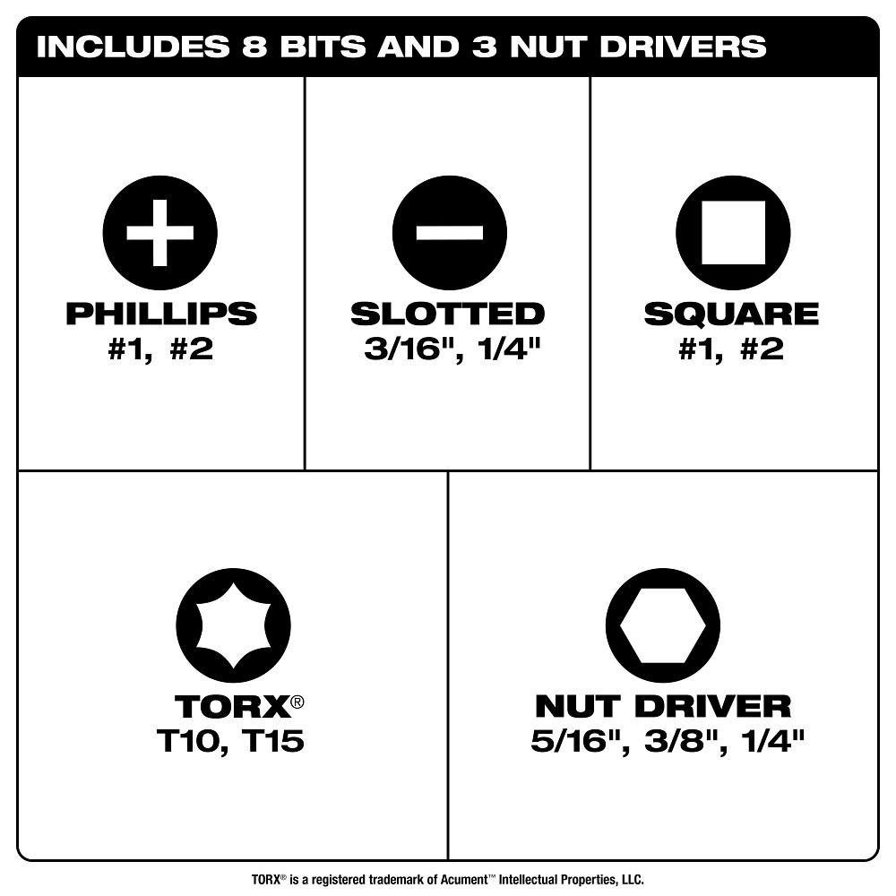 2PC 11-IN-1 MULTI-BIT SCREWDRIVER AND 6-IN-1 STUBBY MULTI-BIT SCREWDRIVER 