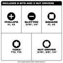 2PC 11-IN-1 MULTI-BIT SCREWDRIVER AND 6-IN-1 STUBBY MULTI-BIT SCREWDRIVER 