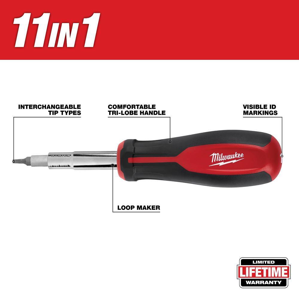 2PC 11-IN-1 MULTI-BIT SCREWDRIVER AND 6-IN-1 STUBBY MULTI-BIT SCREWDRIVER 