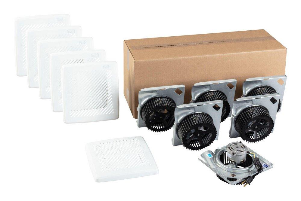 50 CFM MOTOR ASSEMBLY AND LOUVERED GRILLE FINISH PACK 2.0 SONES 