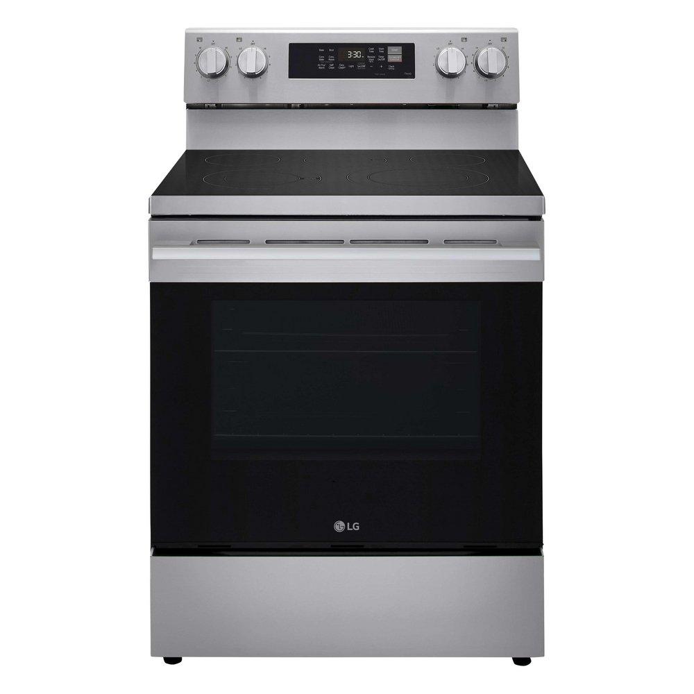 6.3 CU.FT. SMART ELECTRIC SINGLE OVEN FREE-STANDING RANGE WITH PROBAKE CONVECTION AND AIRFRY EDGE-TO-EDGE COOKTOP THINQ STAINLESS STEEL E-STAR - NEW HANDLE 