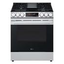 5.8 CU.FT. SMART GAS SINGLE OVEN SLIDE-IN RANGE AIR FRY FAN CONVECTION EASYCLEAN SELF CLEAN THINQ PRINTPROOF STAINLESS STEEL - NEW HANDLE 