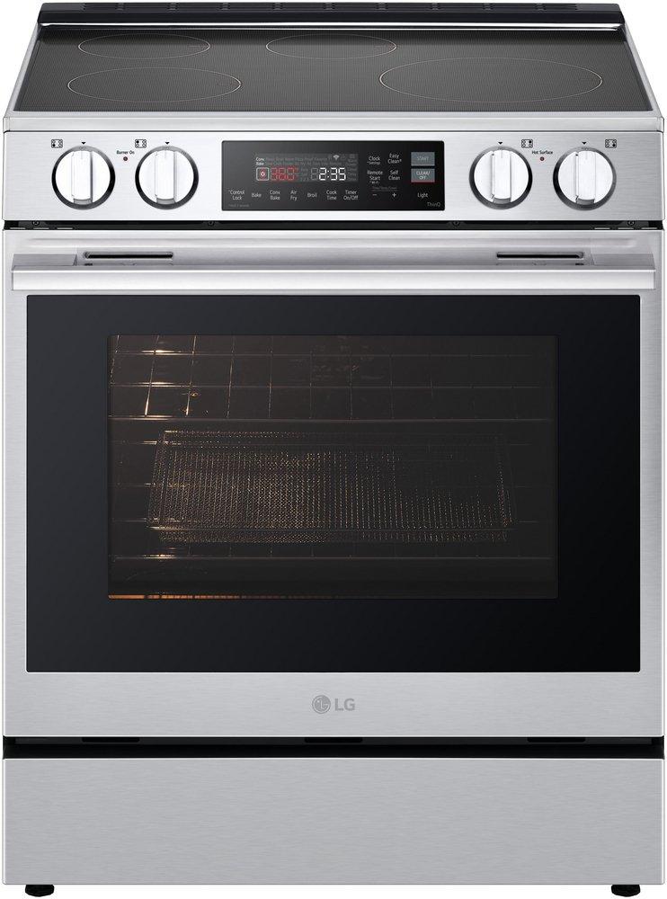 6.3 CU. FT. SMART INDUCTION SLIDE-IN RANGE WITH PROBAKE CONVECTION AIR FRY PRINTPROOF STAINLESS STEEL E-STAR - NEW HANDLE 