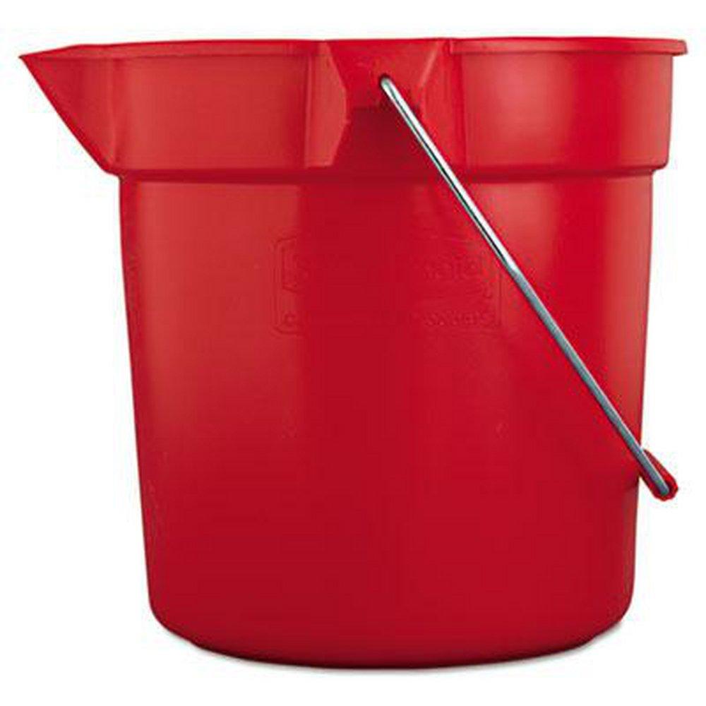 Rubbermaid Red Red Plastic Mop Bucket 