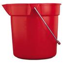 Rubbermaid Red Red Plastic Mop Bucket 