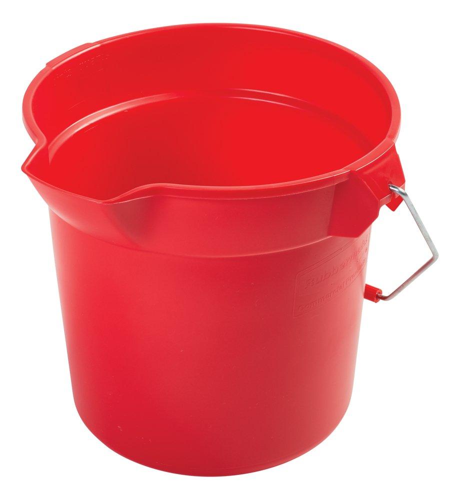 Rubbermaid Red Red Plastic Mop Bucket 