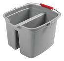 Rubbermaid Grey 10-1/10 in. Double Pail Bucket 